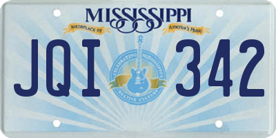 MS license plate JQI342