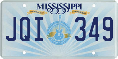 MS license plate JQI349
