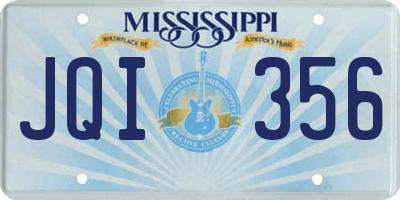 MS license plate JQI356
