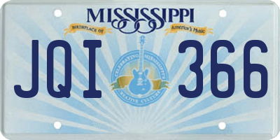 MS license plate JQI366