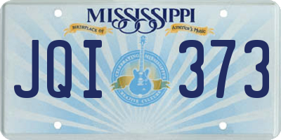 MS license plate JQI373