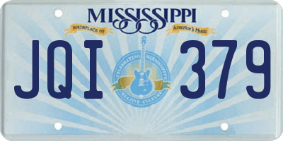 MS license plate JQI379