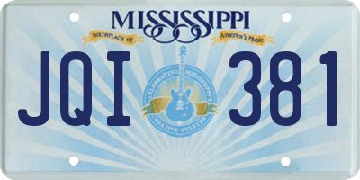 MS license plate JQI381