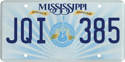 MS license plate JQI385