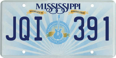 MS license plate JQI391