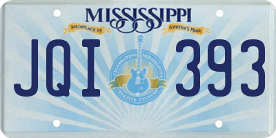 MS license plate JQI393