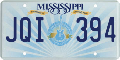 MS license plate JQI394