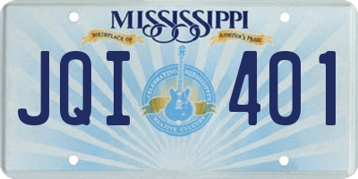MS license plate JQI401