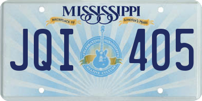 MS license plate JQI405