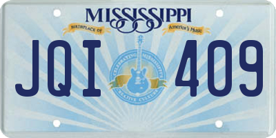 MS license plate JQI409