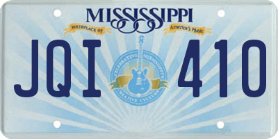 MS license plate JQI410