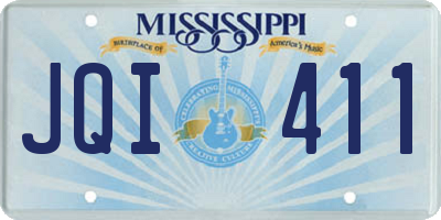 MS license plate JQI411
