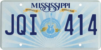 MS license plate JQI414