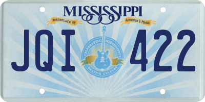 MS license plate JQI422