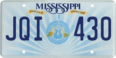 MS license plate JQI430