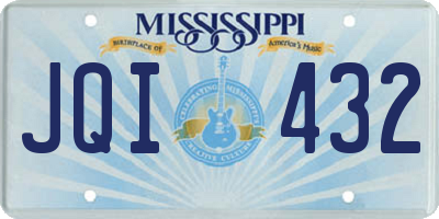 MS license plate JQI432