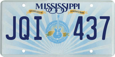 MS license plate JQI437