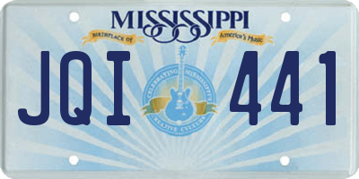 MS license plate JQI441