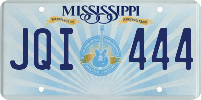 MS license plate JQI444