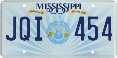 MS license plate JQI454