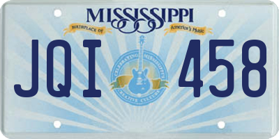 MS license plate JQI458