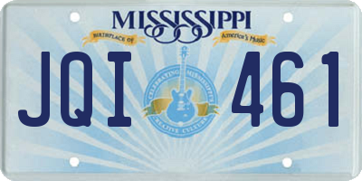 MS license plate JQI461