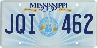 MS license plate JQI462