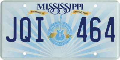 MS license plate JQI464