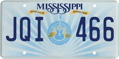 MS license plate JQI466
