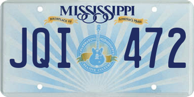 MS license plate JQI472