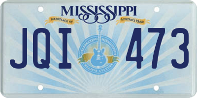 MS license plate JQI473
