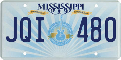 MS license plate JQI480