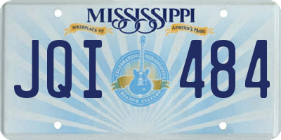 MS license plate JQI484