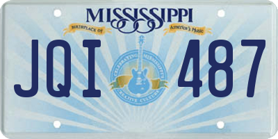 MS license plate JQI487