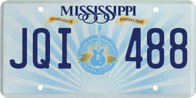 MS license plate JQI488