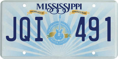MS license plate JQI491