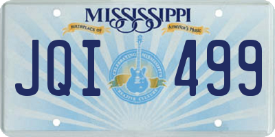 MS license plate JQI499