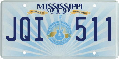 MS license plate JQI511