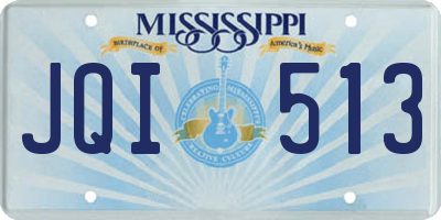 MS license plate JQI513