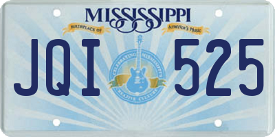 MS license plate JQI525