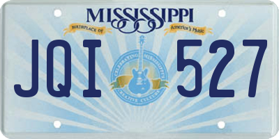MS license plate JQI527