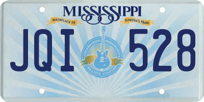 MS license plate JQI528