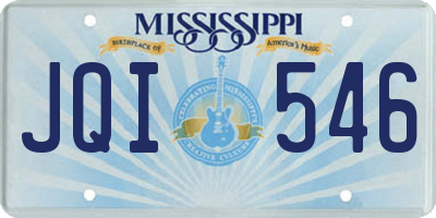 MS license plate JQI546