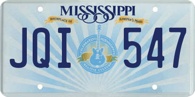 MS license plate JQI547