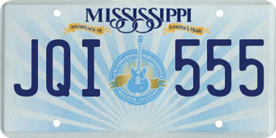 MS license plate JQI555