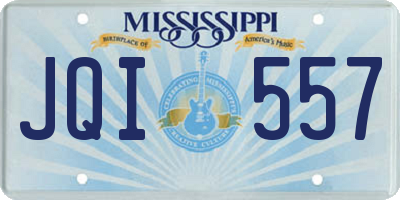 MS license plate JQI557