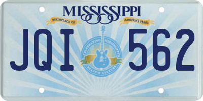 MS license plate JQI562