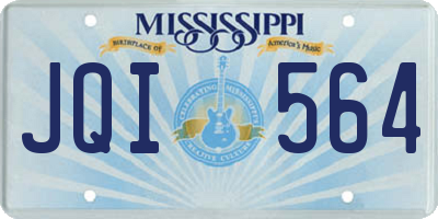 MS license plate JQI564