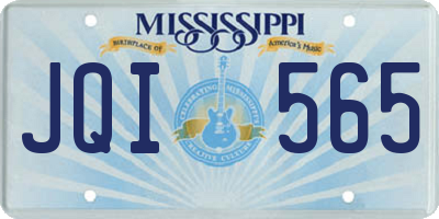 MS license plate JQI565