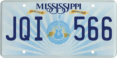 MS license plate JQI566